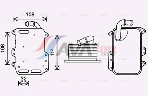 Oil Cooler, engine oil