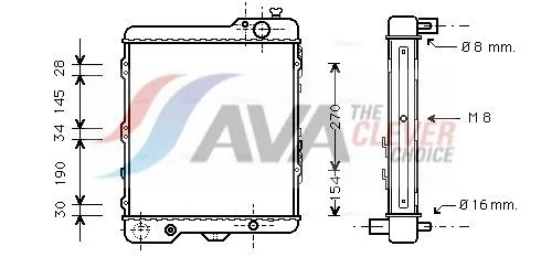 Radiator, engine cooling