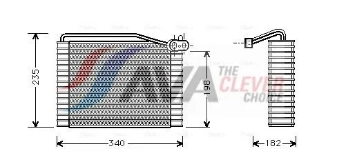 Evaporator, air conditioning