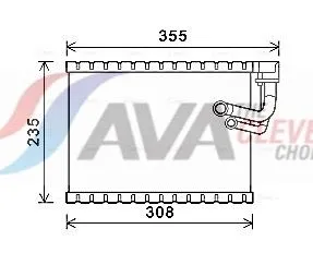 Evaporator, air conditioning