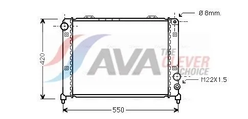 Radiator, engine cooling