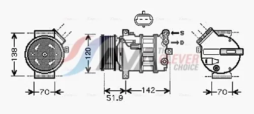 Compressor, air conditioning