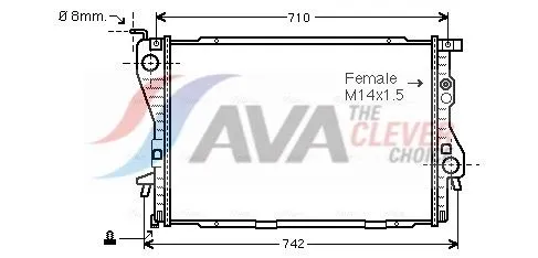 Radiator, engine cooling