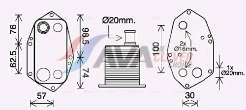 Oil Cooler, engine oil