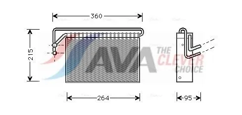 Evaporator, air conditioning