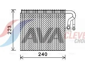 Evaporator, air conditioning