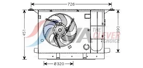 Fan, engine cooling