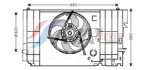 Fan, engine cooling