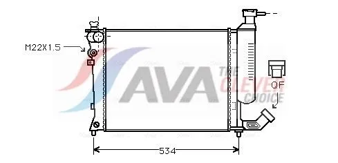 Radiator, engine cooling
