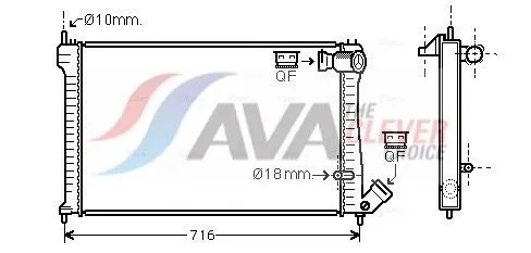 Radiator, engine cooling