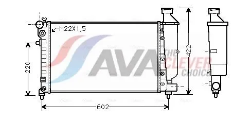 Radiator, engine cooling