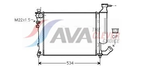 Radiator, engine cooling