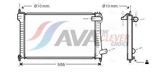 Radiator, engine cooling