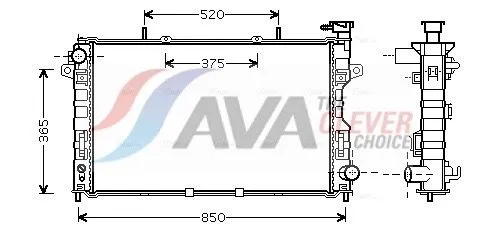 Radiator, engine cooling