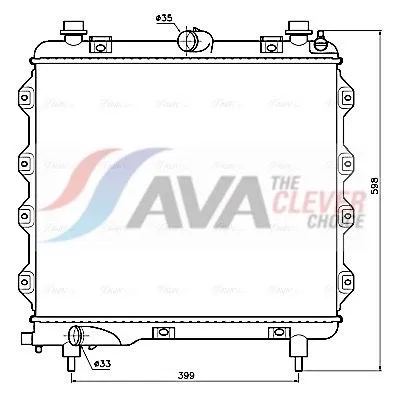 Radiator, engine cooling