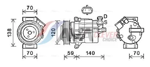 Compressor, air conditioning