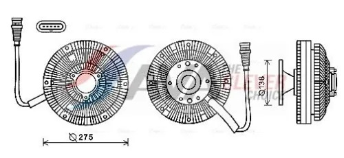 Clutch, radiator fan