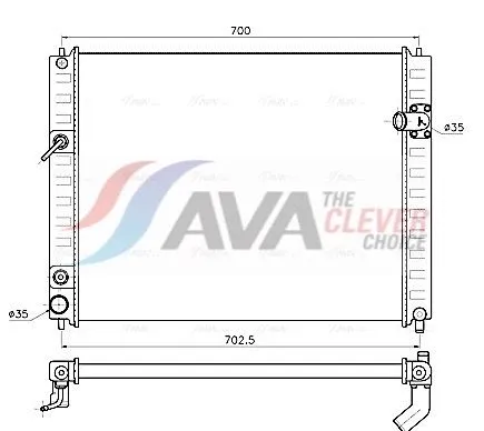 Radiator, engine cooling