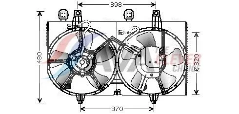 Fan, engine cooling