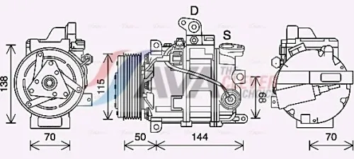 Compressor, air conditioning