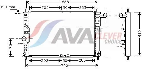 Radiator, engine cooling
