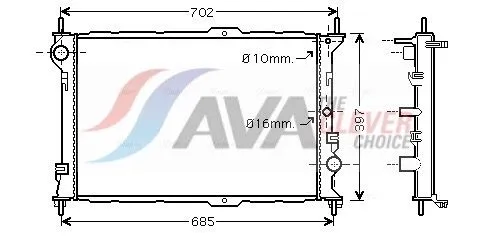 Radiator, engine cooling