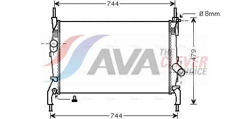 Radiator, engine cooling
