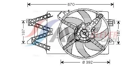 Fan, engine cooling