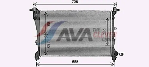 Radiator, engine cooling