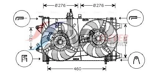 Fan, engine cooling