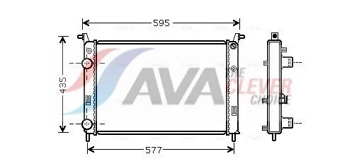 Radiator, engine cooling