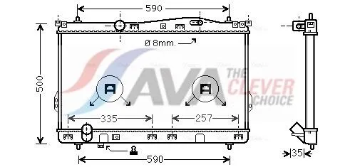 Radiator, engine cooling