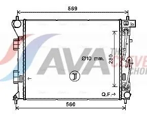 Radiator, engine cooling