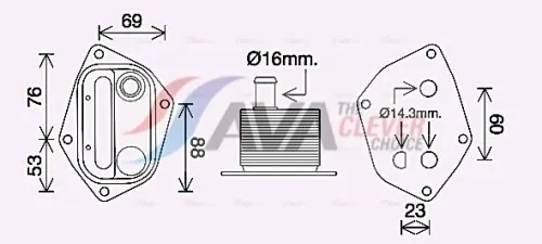 Oil Cooler, engine oil