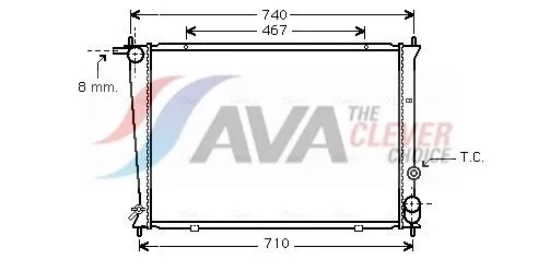 Radiator, engine cooling