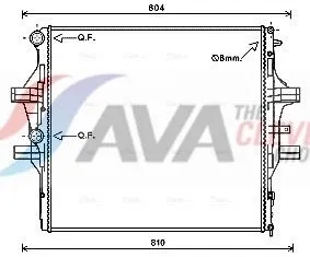 Radiator, engine cooling