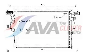Radiator, engine cooling
