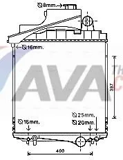 Radiator, engine cooling