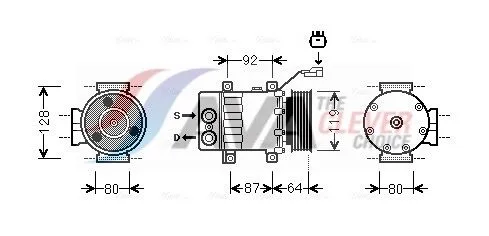 Compressor, air conditioning