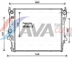 Radiator, engine cooling