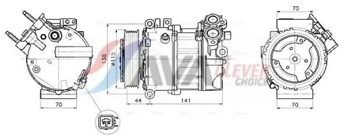 Compressor, air conditioning