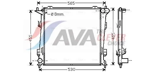 Radiator, engine cooling