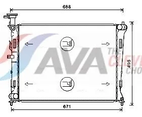 Radiator, engine cooling