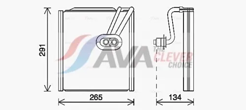 Evaporator, air conditioning