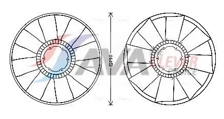 Fan, engine cooling