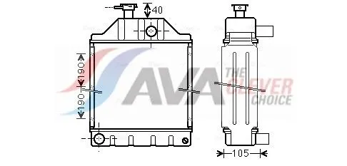 Radiator, engine cooling