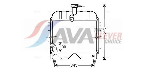 Radiator, engine cooling