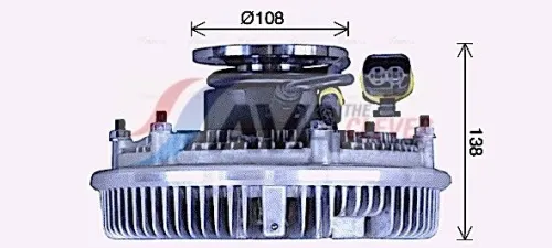 Clutch, radiator fan
