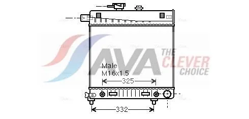 Radiator, engine cooling