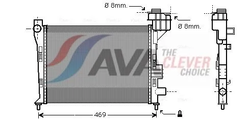 Radiator, engine cooling